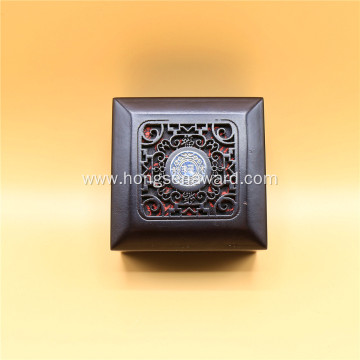 Brown wooden ornament box